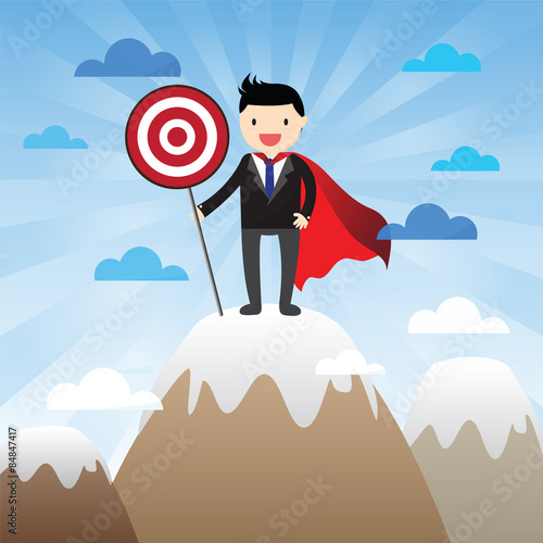 Super Businessman Concept
