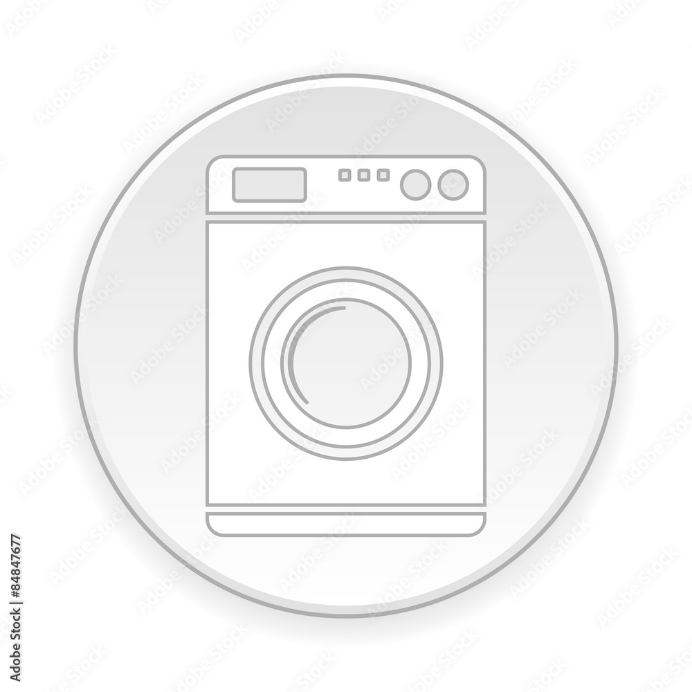 Washing machine button. Washing machine button.