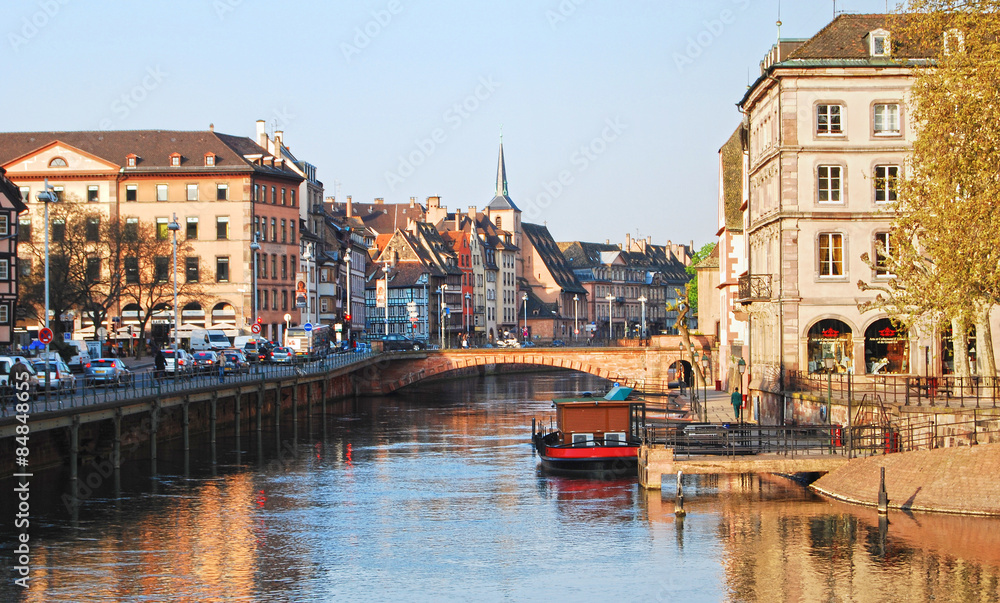 View of Rhone in Strasbourg