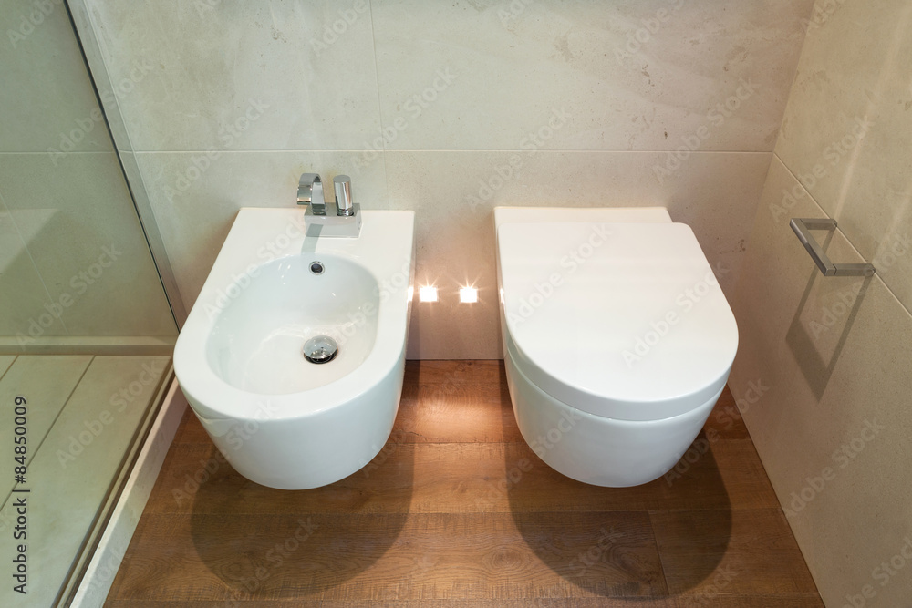 Fototapeta premium Interiors, modern toilet