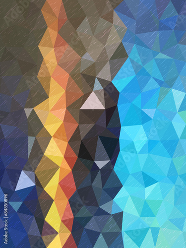 Triangles pattern with Color shade of blue and little line textu