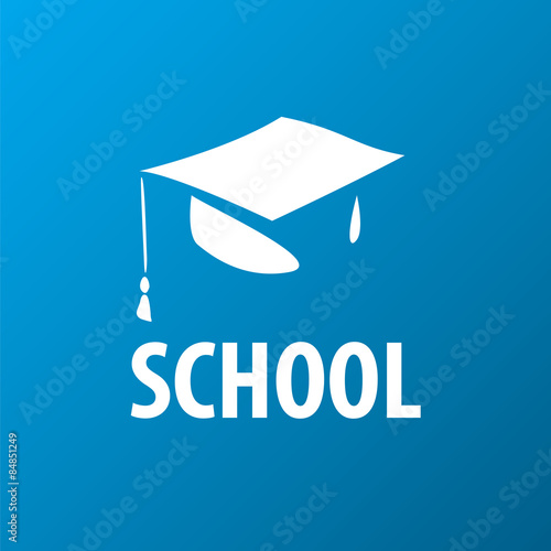 vector logo square academic cap
