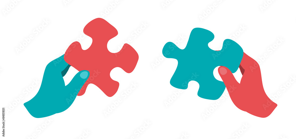 Incastro puzzle Stock Vector | Adobe Stock