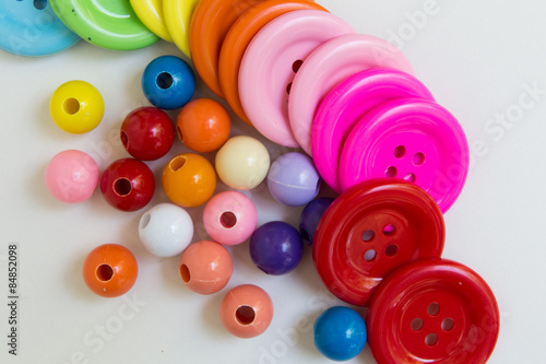 Colorful Buttons and Beads