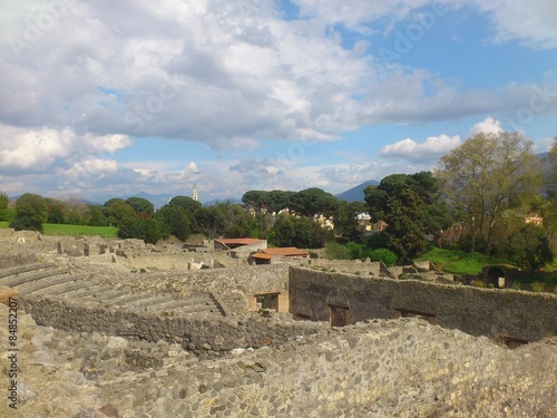 Vue de Pompei depuis L'Odéon