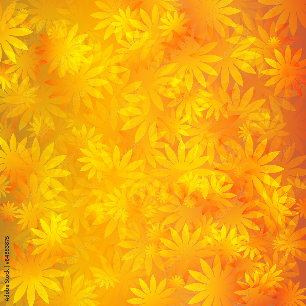 abstract vector background with summer flowers abstract vector background with summer flowers