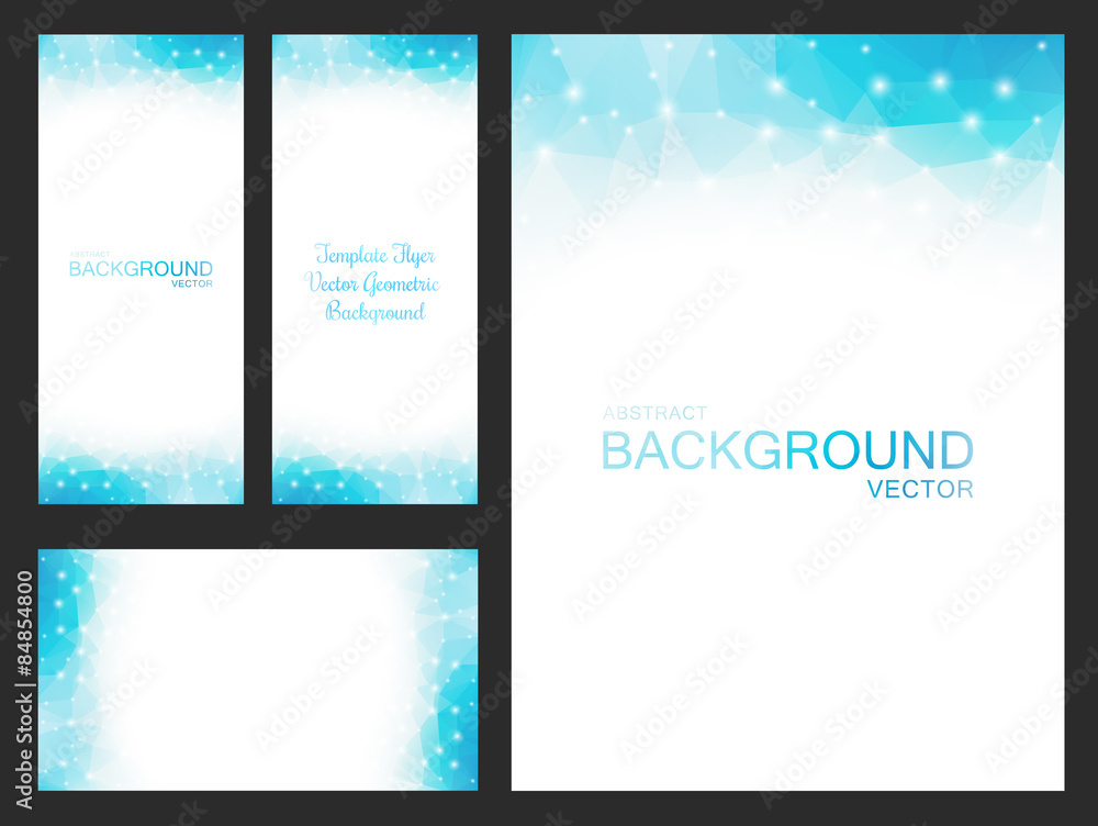 Set of Vector Blurred Backgrounds