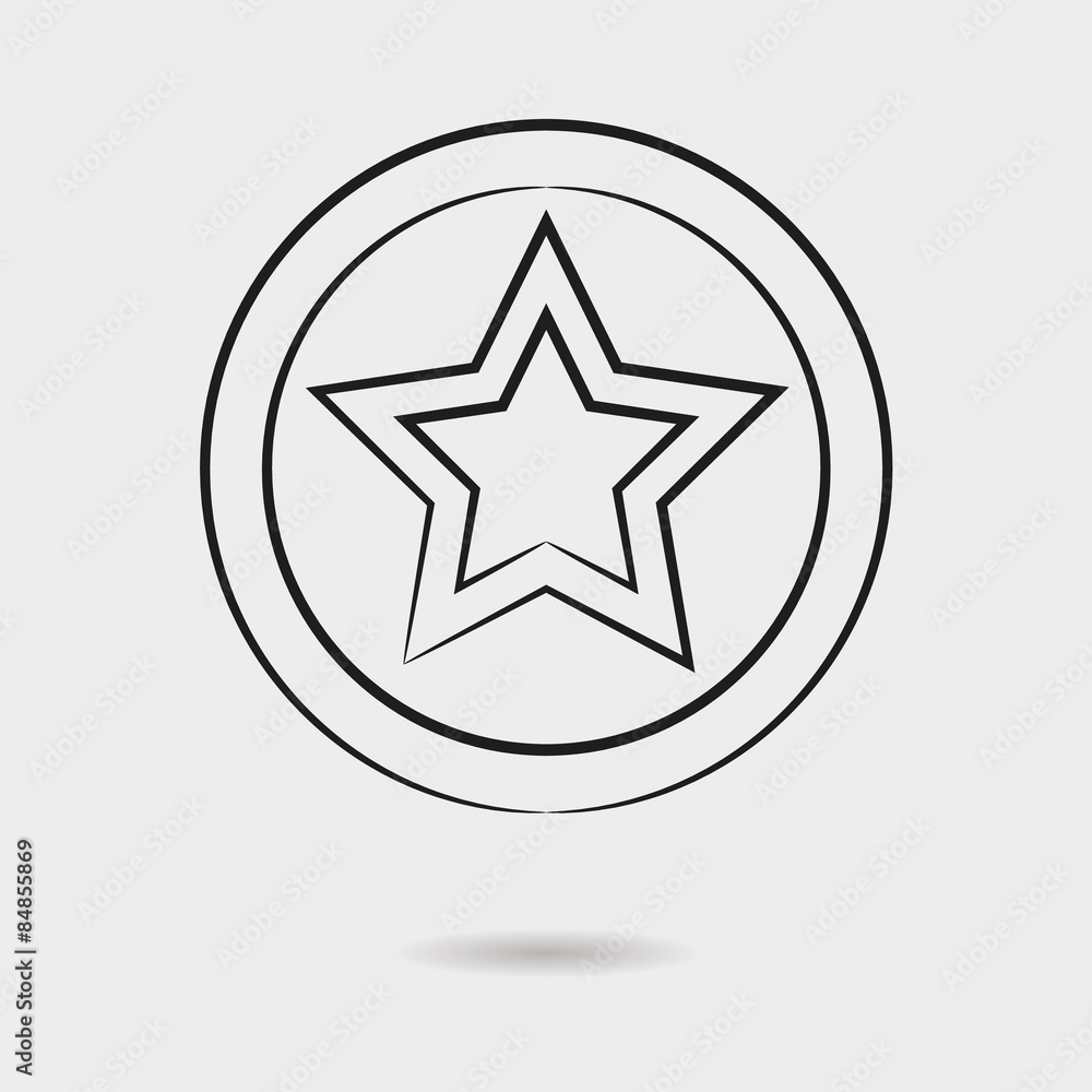 Star icon vector Star icon vector