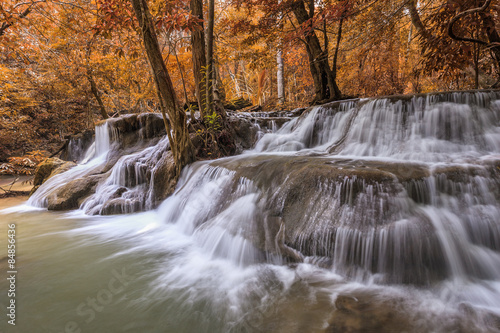 Fototapeta Naklejka Na Ścianę i Meble -  Waterfall in autumn season