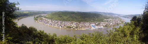 Rheinschleife bei Spay Panorama