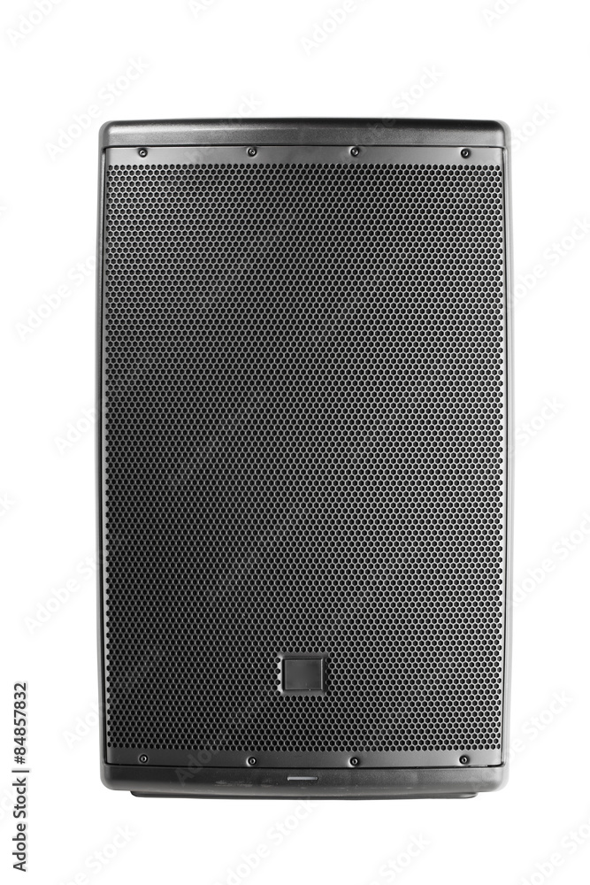professional audio speaker PA, isolated on white professional audio speaker PA, isolated on white