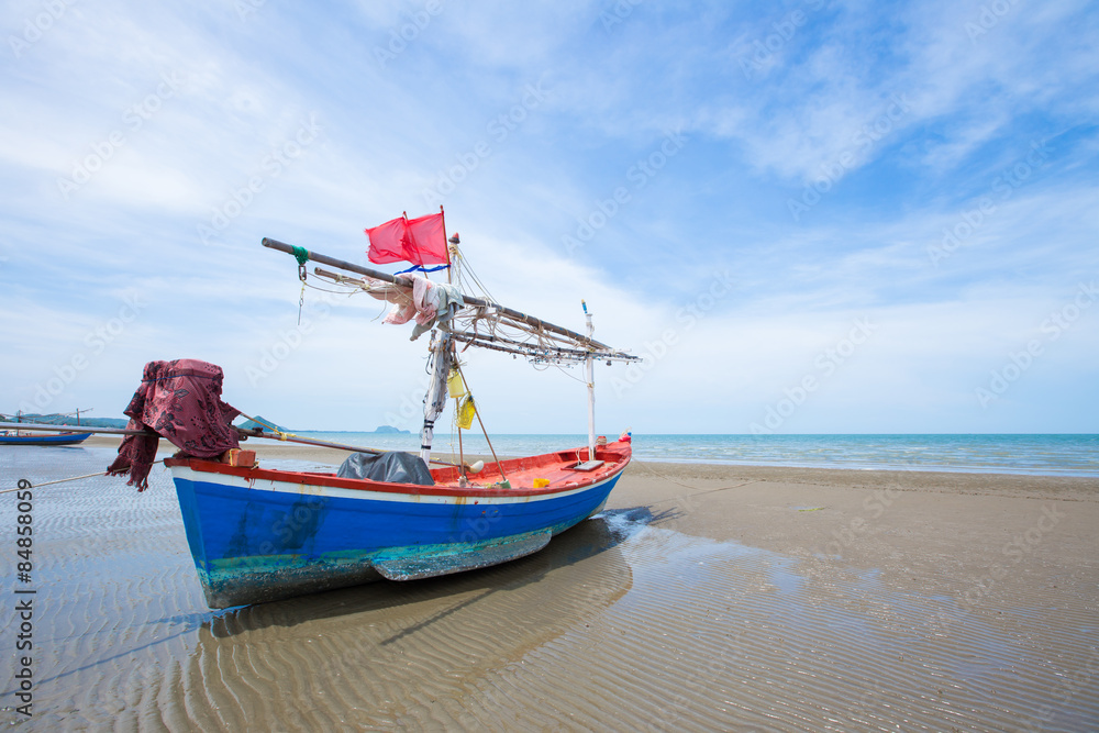 Wooden fishing boat