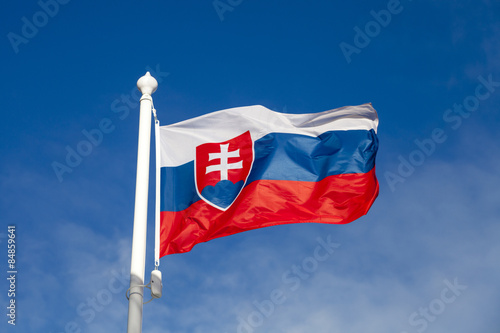 Waving flag of Slovakia
