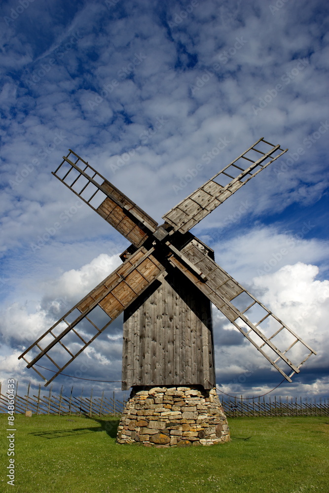 wind mill in island Saaremaa, Estonia