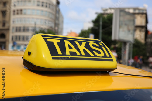 Taxi in Istanbul. Türkei