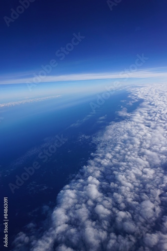 Wolkenbild aus dem Flugzeug