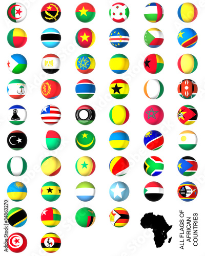 Flags of Africa complete set