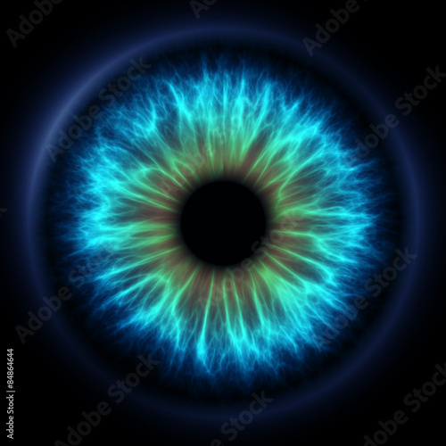 Abstract blue eye photo