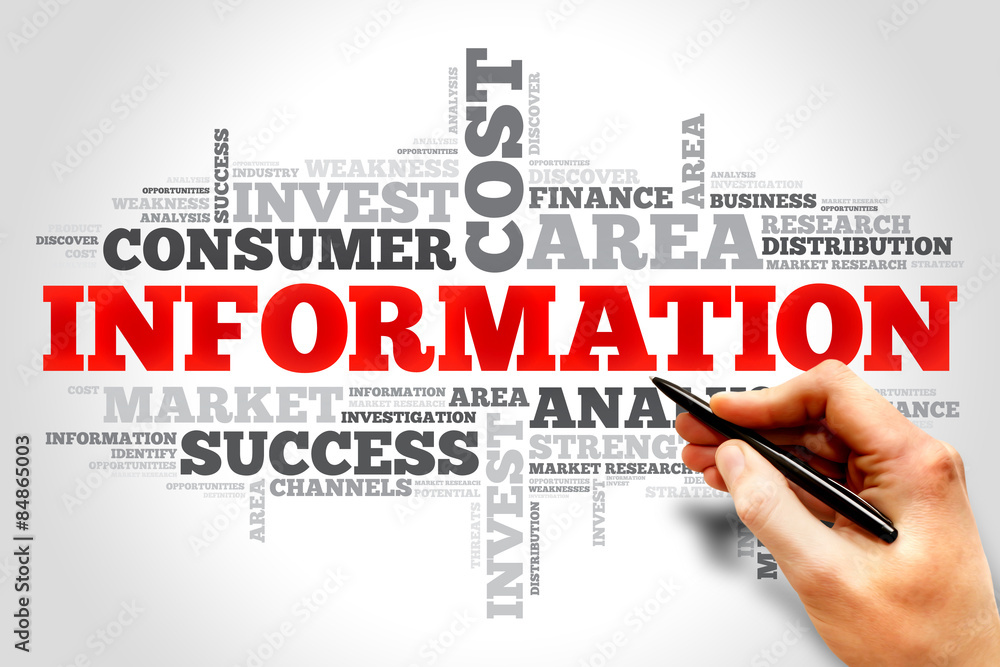 INFORMATION word cloud, education concept INFORMATION word cloud, education concept