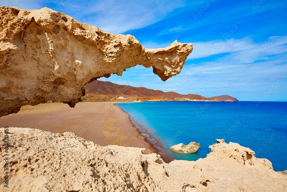 Obraz premium Almeria Cabo de Gata Playa del Arco arch beach