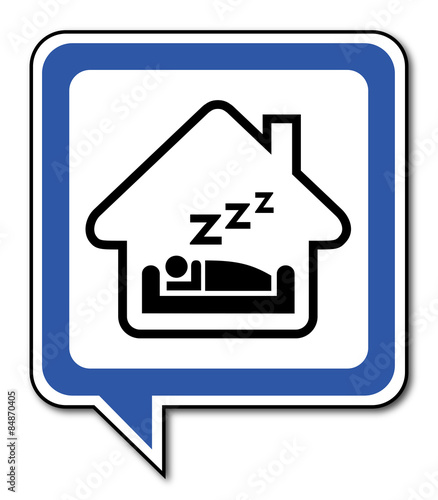 Logo maison et sommeil.