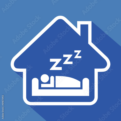 Logo maison et sommeil.