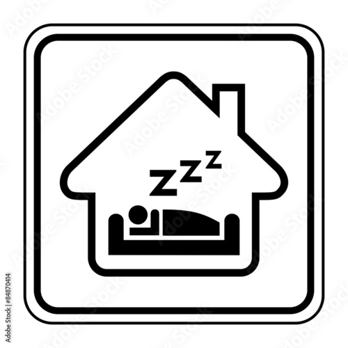Logo maison et sommeil.