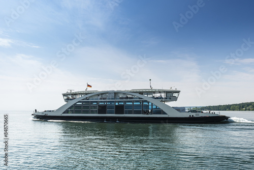 Fotografia, Obraz Car ferry on the lake Constance (Bodensee).