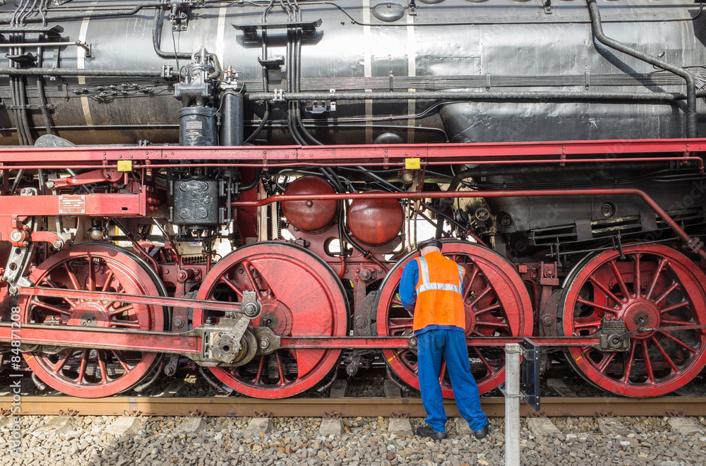 Details Of An Steam Locomotive P 8