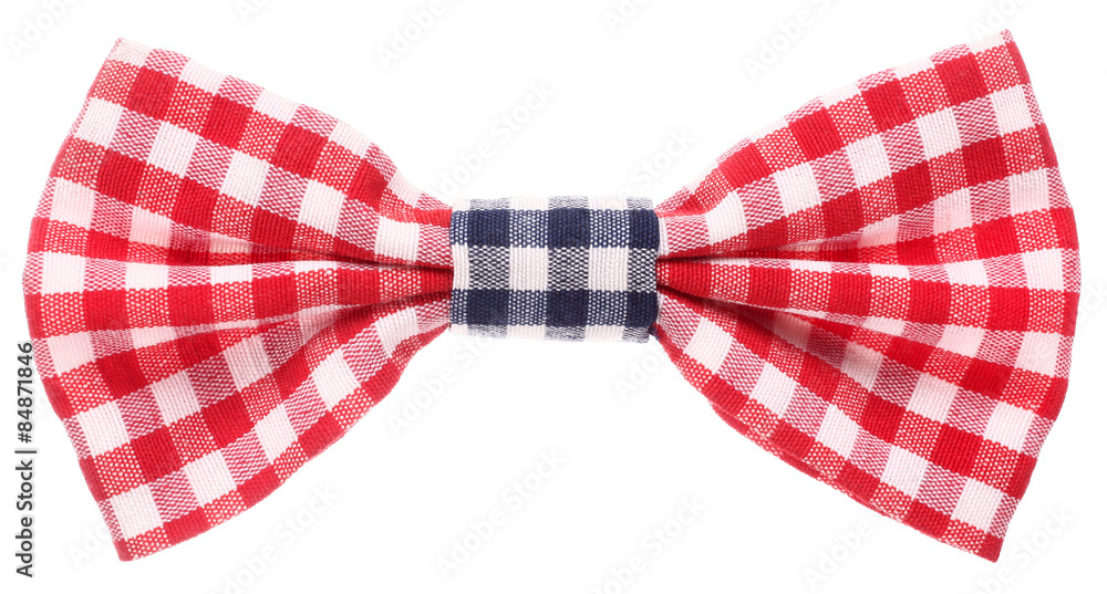 Red white and blue plaid bow tie Red white and blue plaid bow tie