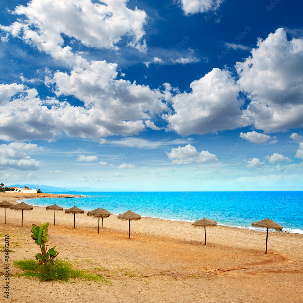 Almeria Mojacar beach Mediterranean sea Spain