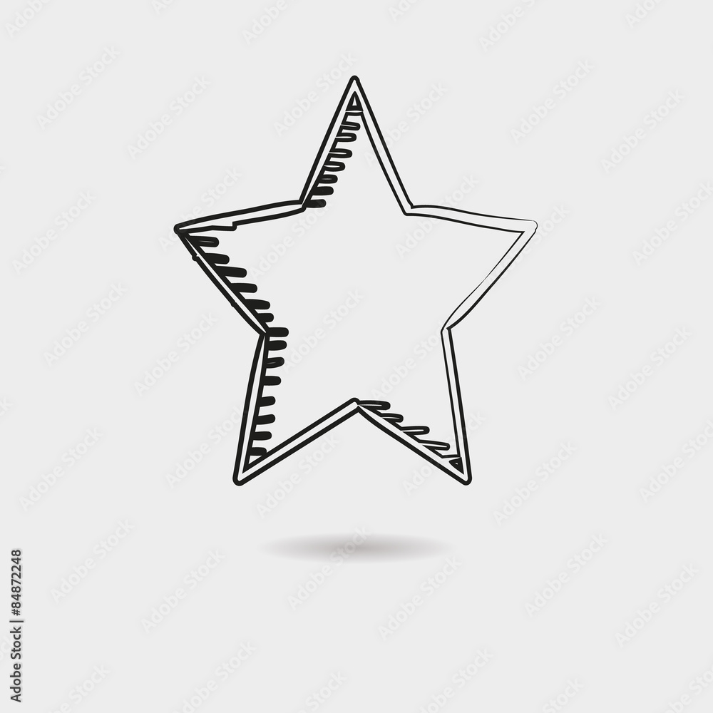 Obraz premium Star icon vector