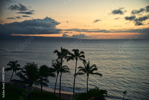Fototapeta Naklejka Na Ścianę i Meble -  Maui sunset
