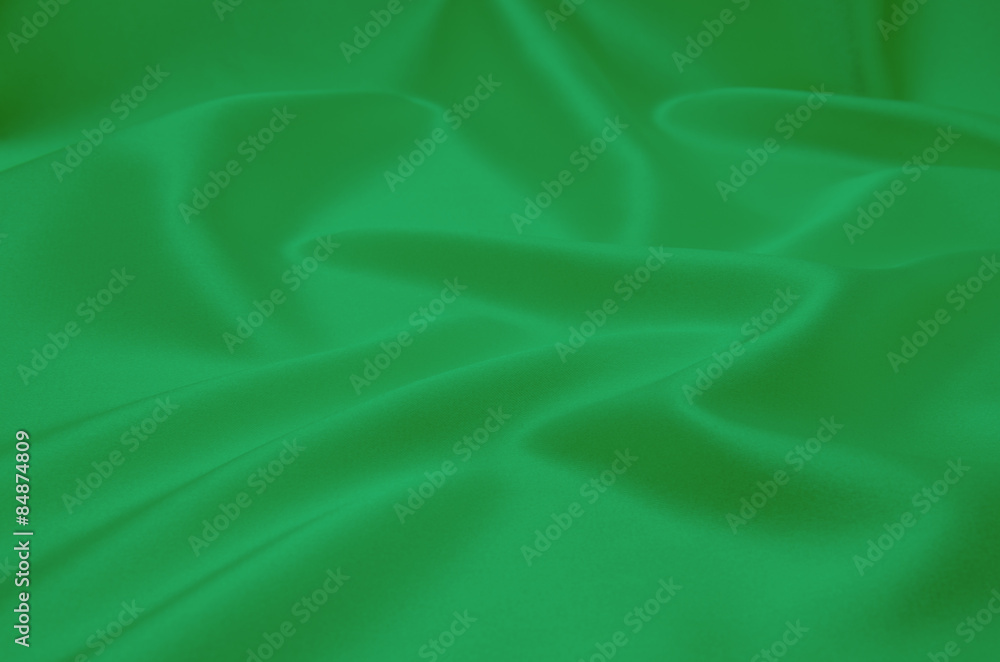 Obraz premium green satin