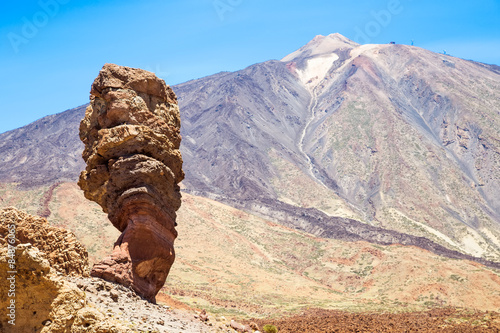 Teide National Park Roques de Garcia in Tenerife at Canary Islan