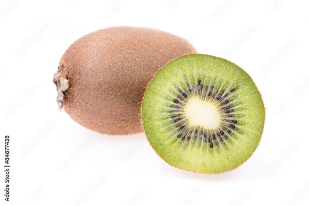 kiwi fruit on white background kiwi fruit on white background