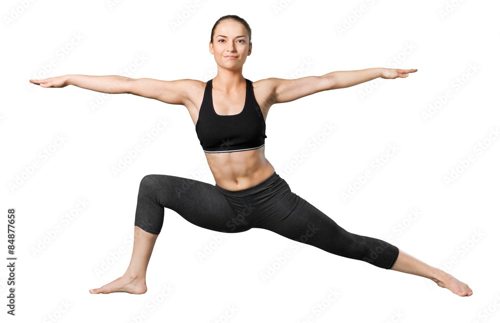 Obraz premium Fitness, white, young.