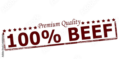 One hundred percent  beef