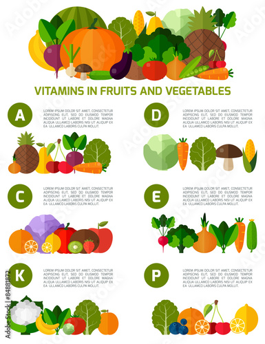 Vegetarian food infographic  background. 