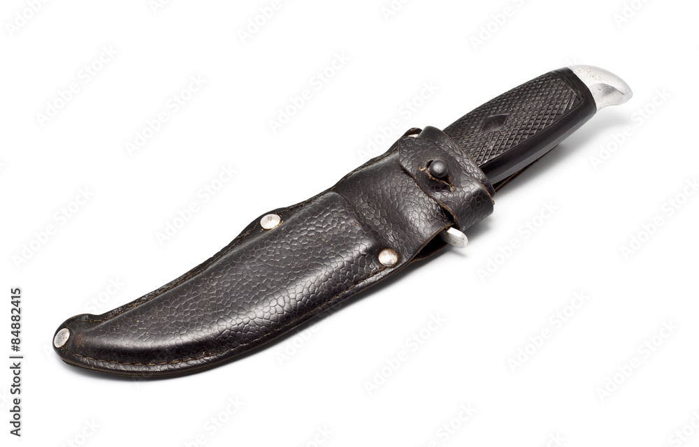 Hunting Knife In Sheath Hunting Knife In Sheath