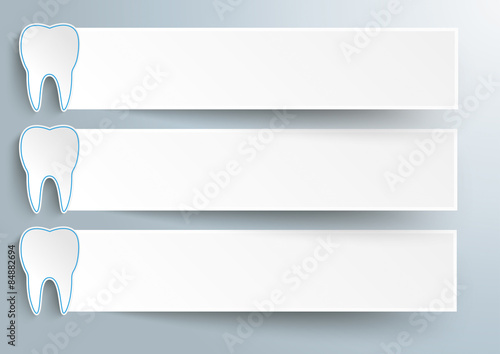 3 Teeth 3 Paper Banners