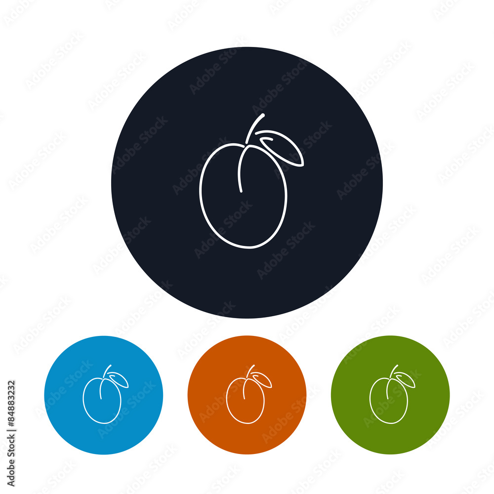 Icon Plum in the Contours Icon Plum in the Contours