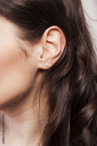 Woman's ear close up