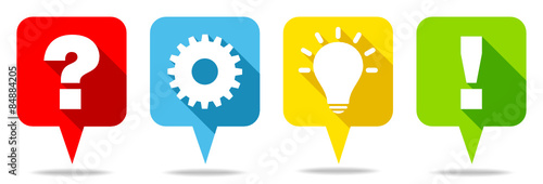 Speechbubbles Question, Work, Idea & Answer