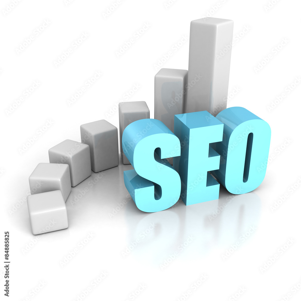 Concept SEO Text Word With Growing Rising Up Chart Graph Concept SEO Text Word With Growing Rising Up Chart Graph