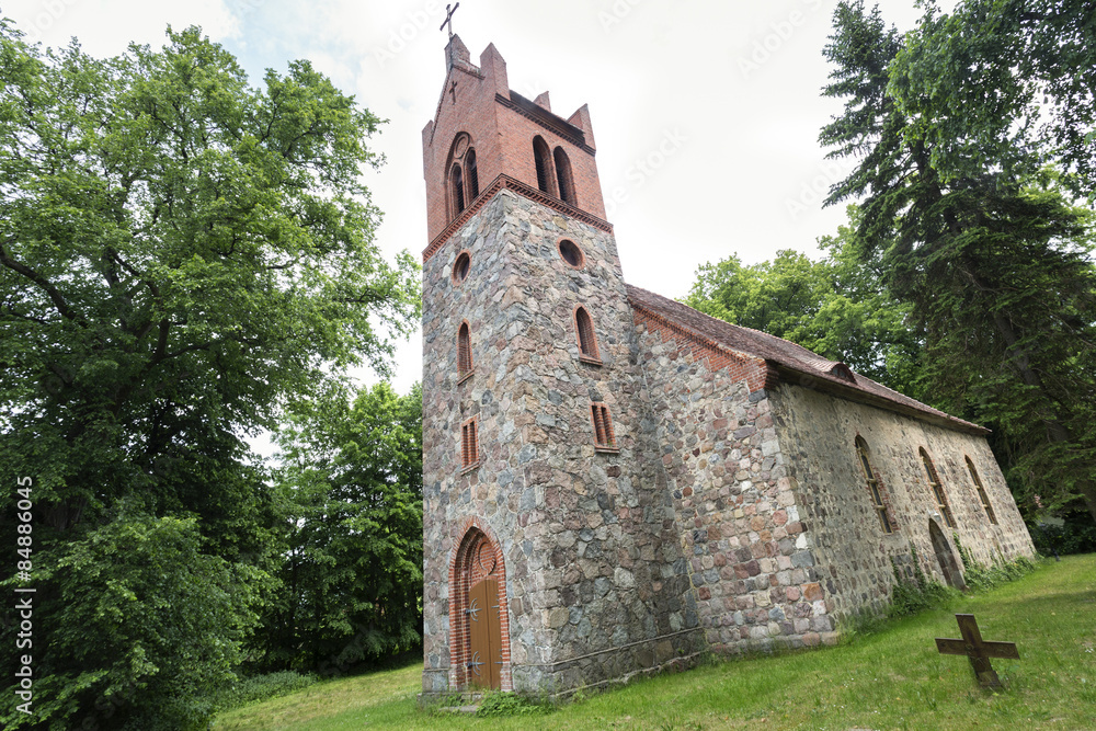 Kirche in der Uckermark, Ostdeutschland
