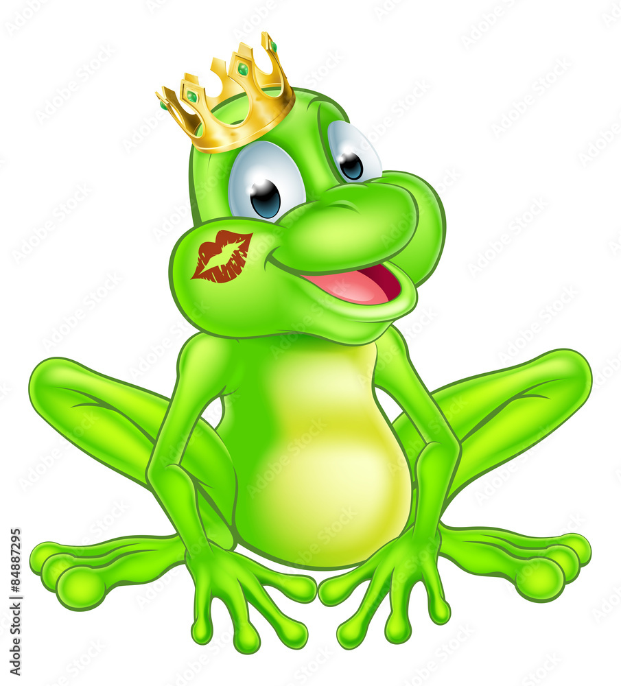Cartoon frog prince Cartoon frog prince
