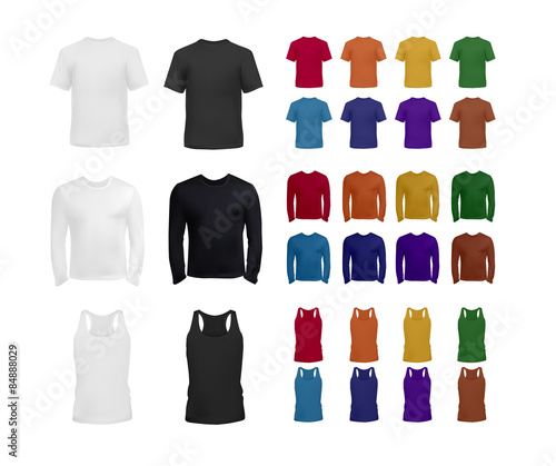 Big blank t-shirt and top collection for men