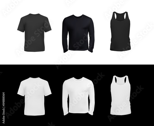 T-shirt template collection for men