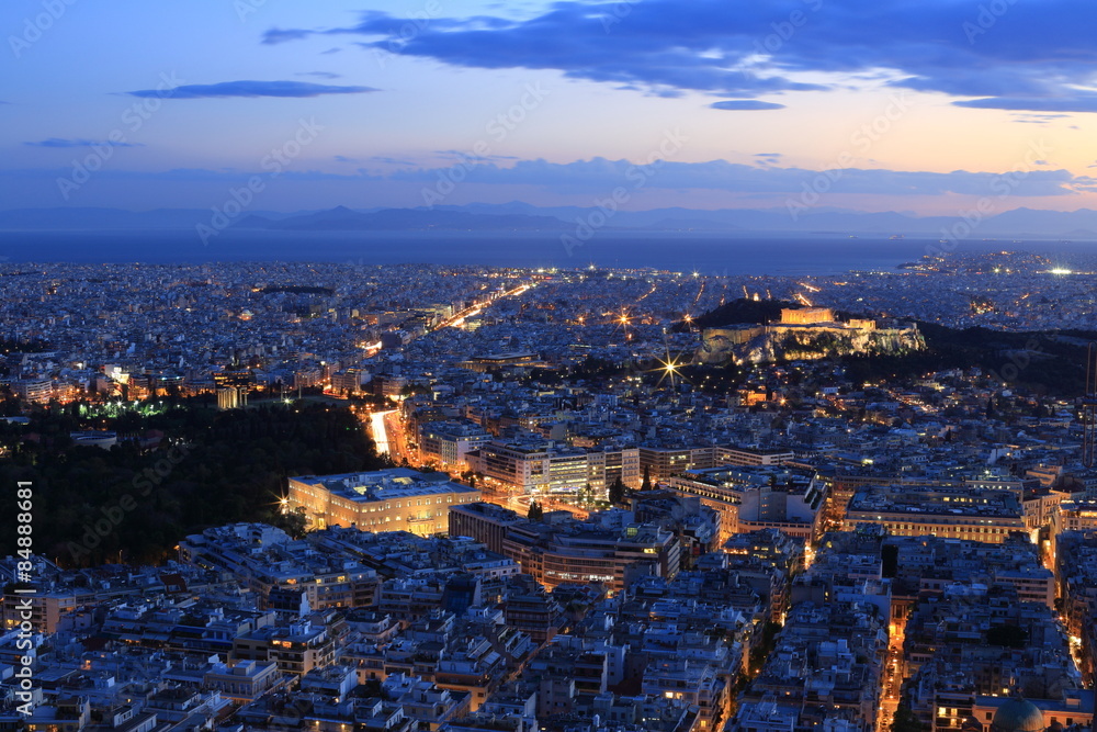 Night Athens, Greece